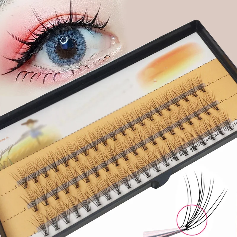 

1Box Big Capacity 60 Bundles 10D Eyelash Extensions 0.1mm Thickness True Mink Strip Eyelashes Individual Lashes Natural Style