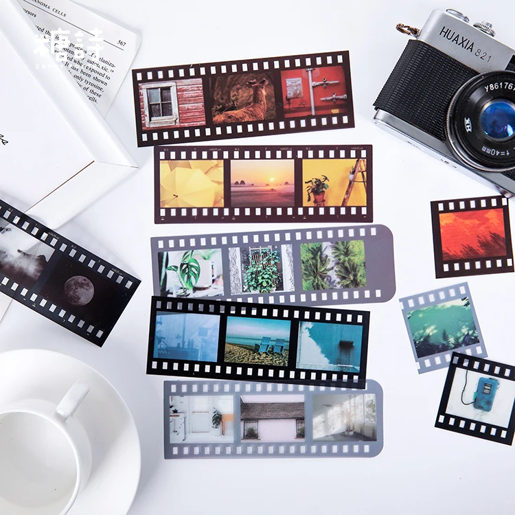 Винтаж пленка журнал декоративные наклейки Скрапбукинг ярлыком дневник