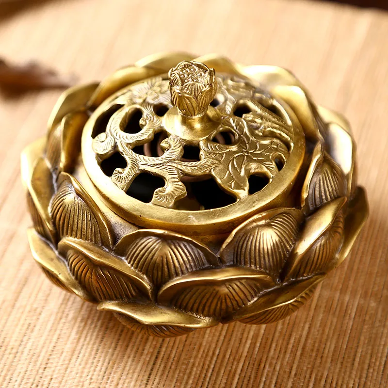 

Furnishing articles for copper lotus incense burner