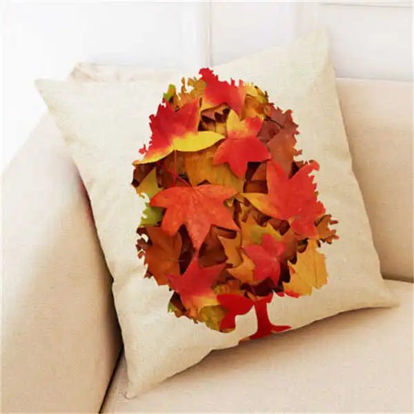Коврики на подушки с изображением листьев и желтого клена | Дом сад