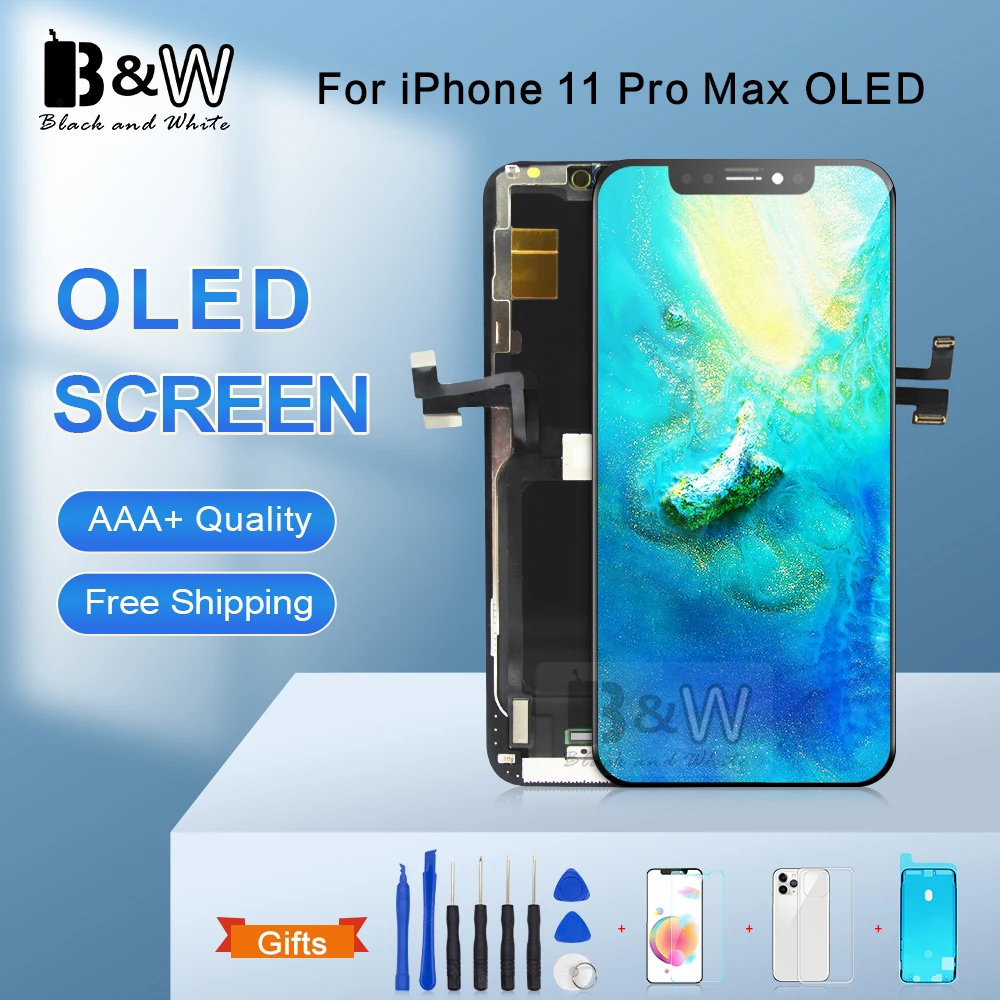Класс AAA OLED /TFT для iPhone 11 Pro Max ЖК дисплей с 3D сенсорным дигитайзером в сборе без