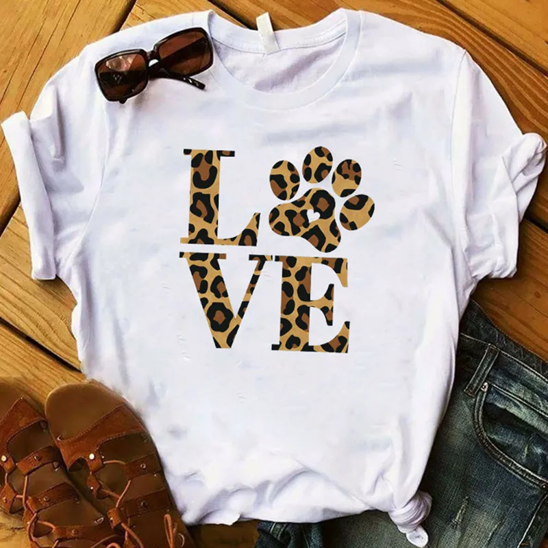 

Women Tshirt Lip Love Leopard Tee Fashion Summer Women Graphic Printed T Shirt Short Sleeve Tshirt Female Womens Tee Shirt