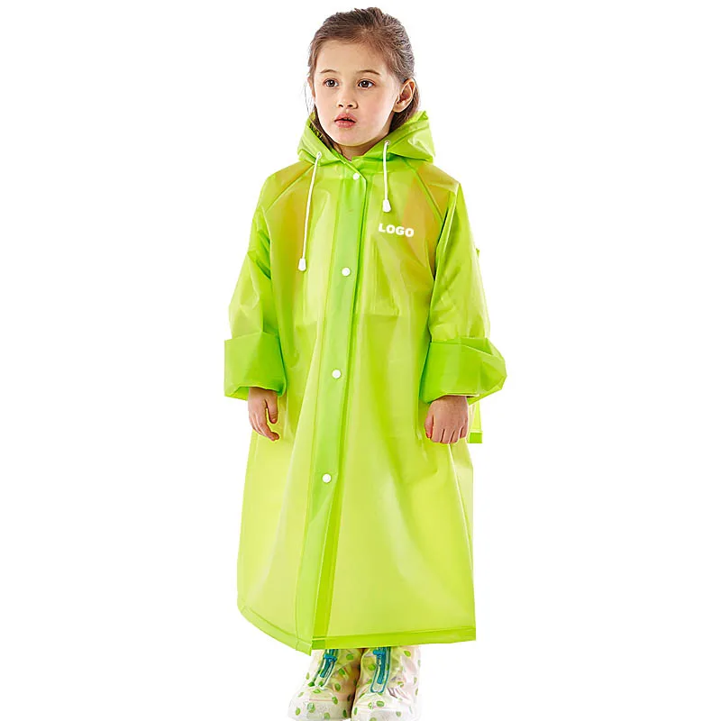 Yuding Children's Raincoat with Schoolbag Boys Girls Kindergarten Logo Printing Baby Poncho Hike Outdoor Kids Backpack | Дом и сад