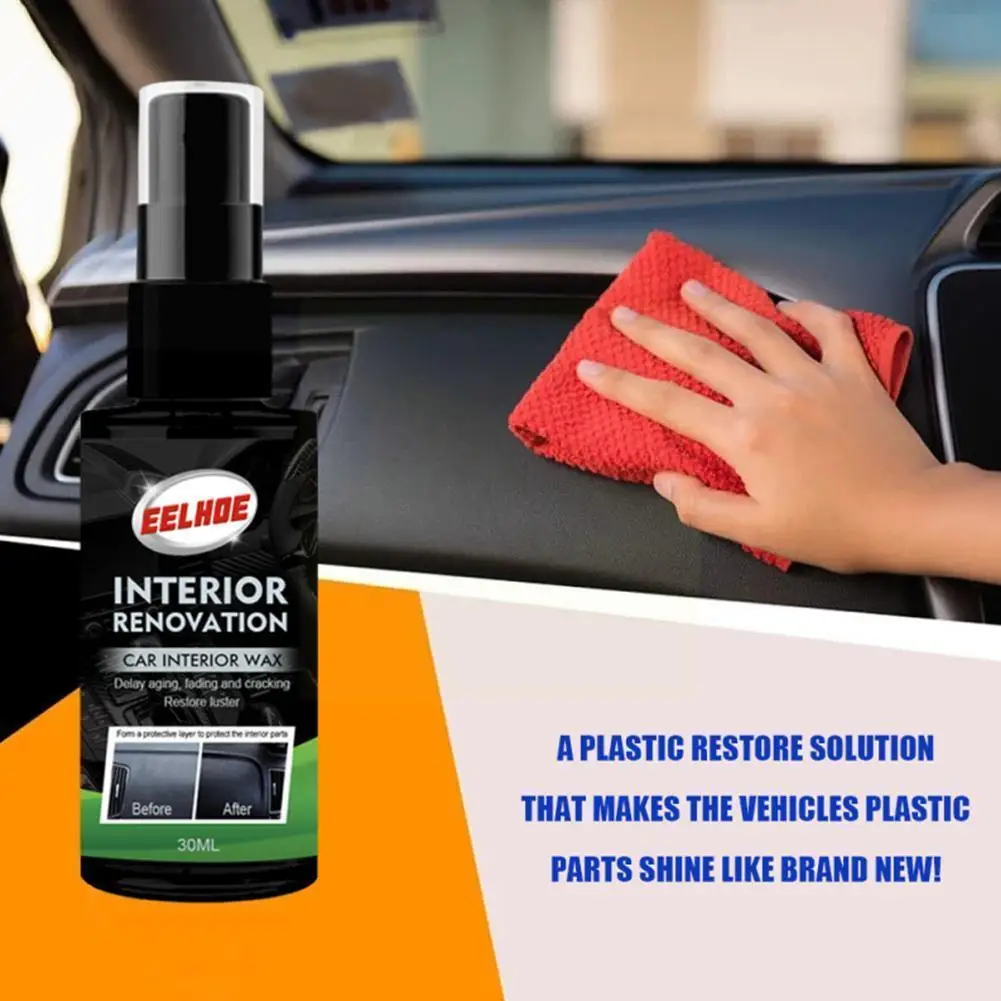 

30ml/50ml/100ml Plastic Restore Agent Wax Retreading Refurbishing Agent Paint Renewed Restore Car Plastic Car Agent Q0C3