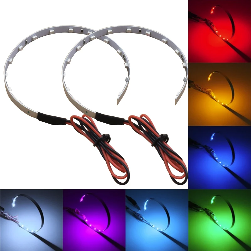2 шт. Halo Rings 360 градусов Devil Eye Demon Eyes светильник для головы украшение Дневной