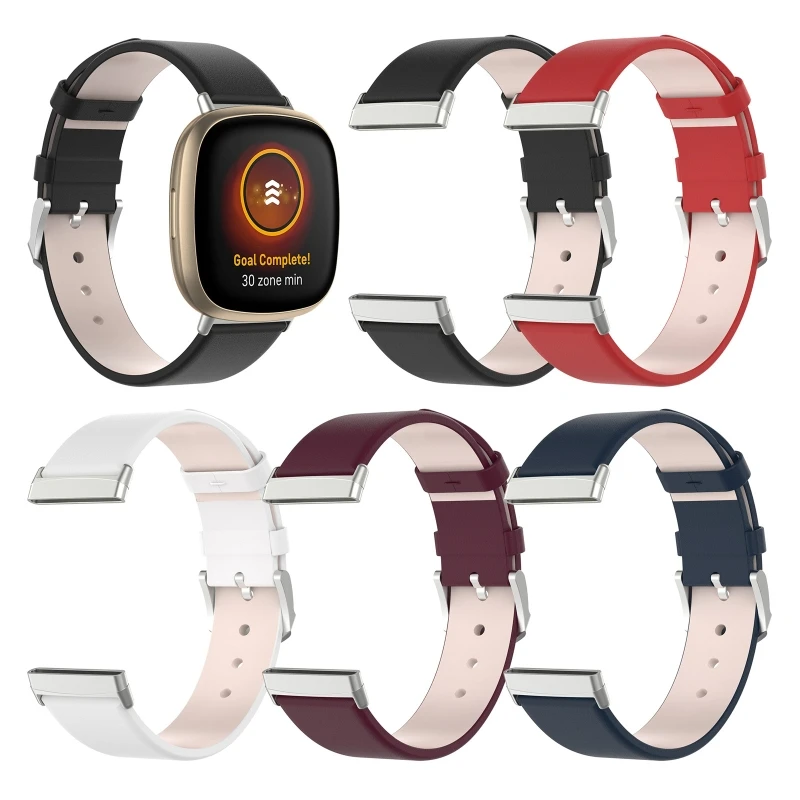 Сменный кожаный ремешок для часов Fitbit Versa 3 на запястье 35EA|Смарт-аксессуары| |
