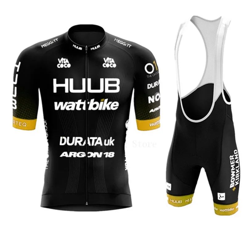 

Yellow Ribble Weldtite Cycling Clothing Men 2021 HUUB Cycling Jersey Set Road Bike Suit Bicycle Bib Shorts MTB Maillot Uniform