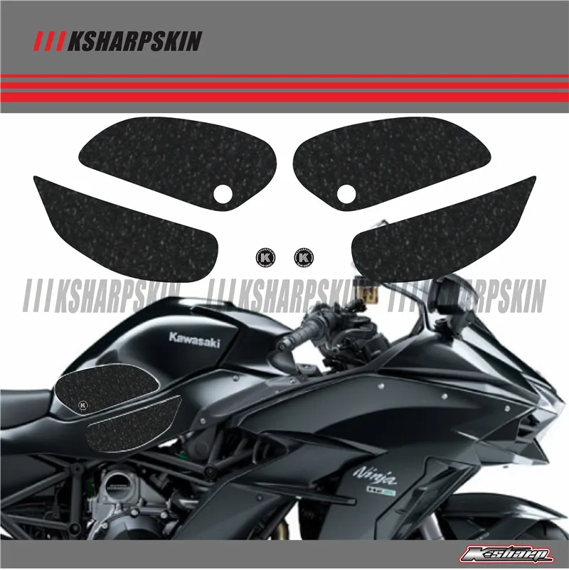 

ADESIVI 3D Sticker Decal Emblem Protector Tank Pad Tank grip For KAWASAKI 2018 NINJA H2 SX 18 NINJA H2 SX SE