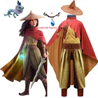 Новинка 2021, Детский костюм для косплея из фильма Raya and The Last Dragon, костюм на Хэллоуин Легенда, костюм Raya, необычный комплект, Детский костюм для выступления