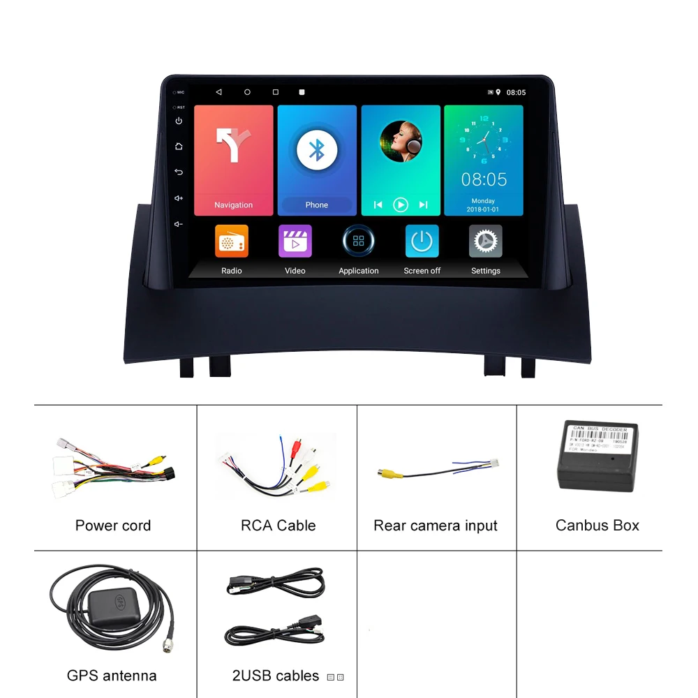 Для Renault Megane 2 2002 2009 Aftermarket Din Android автомобильный Радио Мультимедиа Видео плеер