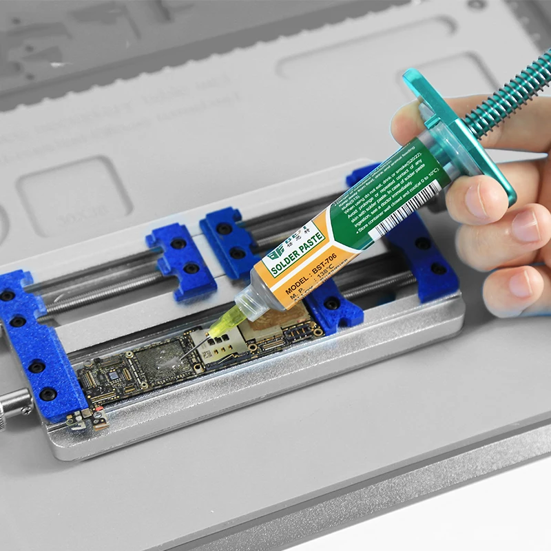 BEST Aluminum Alloy Pipe Mate Syringe Flux Mat Solder Paste Amplifier Welding Oil Needle Tube Pusher | Инструменты