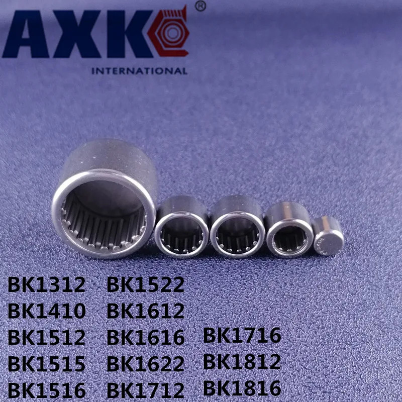

5Pcs Drawn cup caged Needle roller bearings with closed end BK1312 BK1410 BK1512 BK1515 BK1516 BK1522 BK1612 BK1616 BK1622