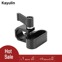 kayulin flexible 15mm single rod clamp adapter with 14 20 mounting groove for dslr accessory photo studio