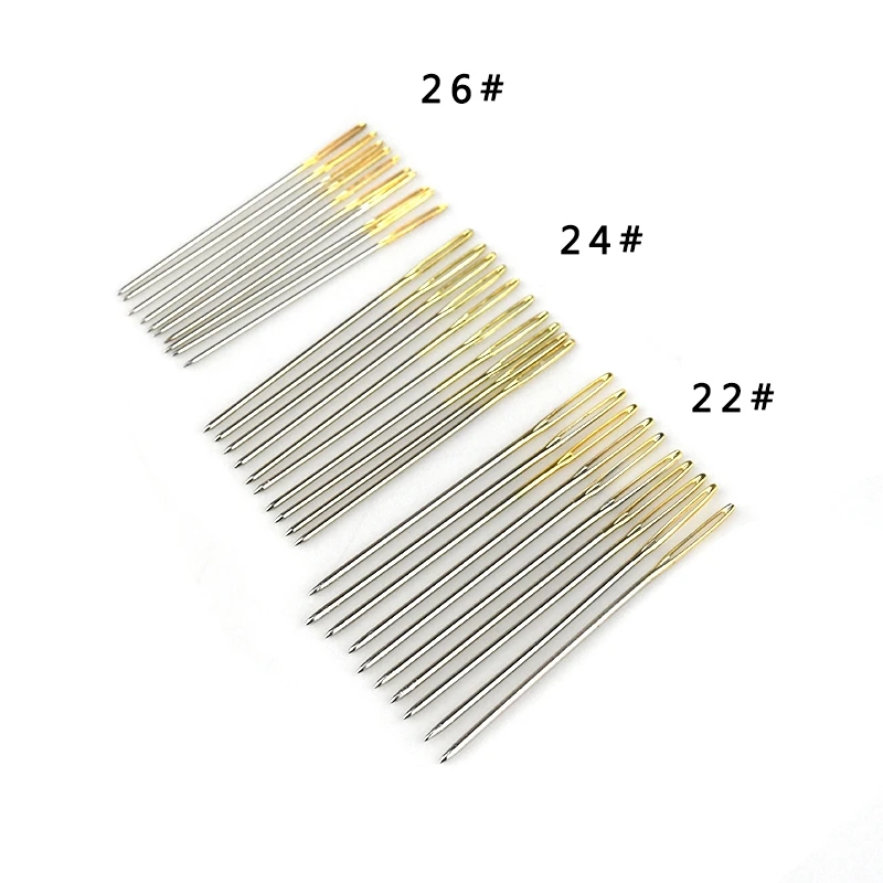 30pcs/ Set Cross Stitch Needles Embroidery Tapestry Sizes 22/24/26# Practical DIY Sewing Needle Darning Sew Tools | Дом и сад