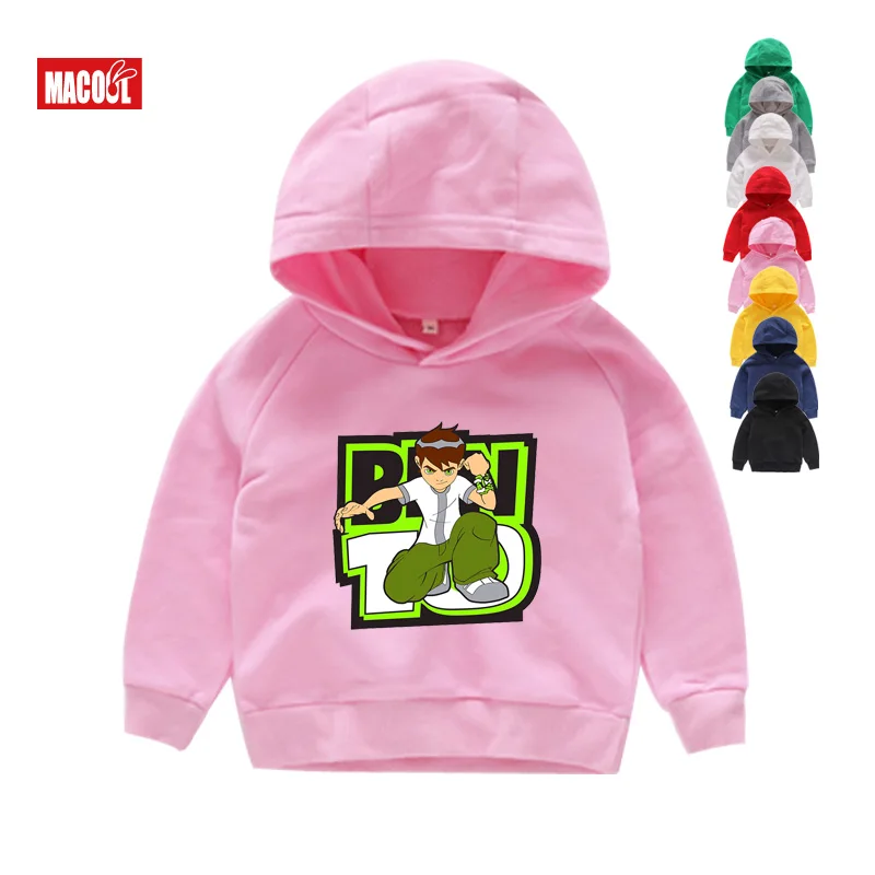 Kids Hoodies Бен 10 протектор для часов толстовки земля и свитшоты для детей в году Осень мультфильм мальчиков толстовки и свитшоты топы для мальчиков и девочек - Цвет: Kids Hoodies
