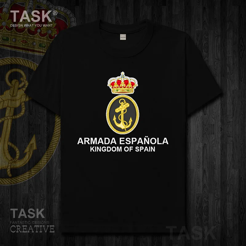 Футболка мужская летняя с коротким рукавом и надписью Kingdom of Spain Espana ESP