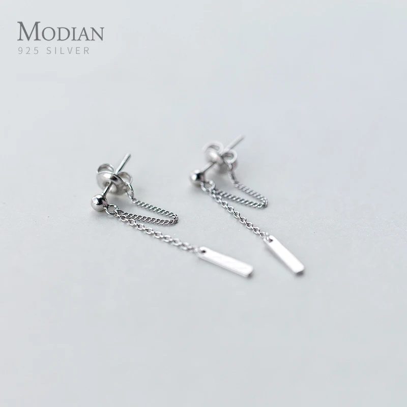 Modian Новинка Запонки серебренные конструкции модные геометрические серьги