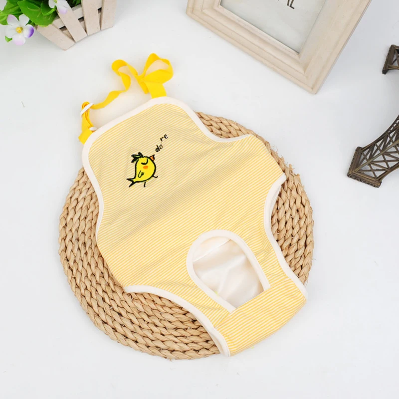 

Female Dogs Diapers Cute Pet Sanitary Pant Girl Dogs Cotton Physiological Shorts Washable Panties Underwear For French Bulldog