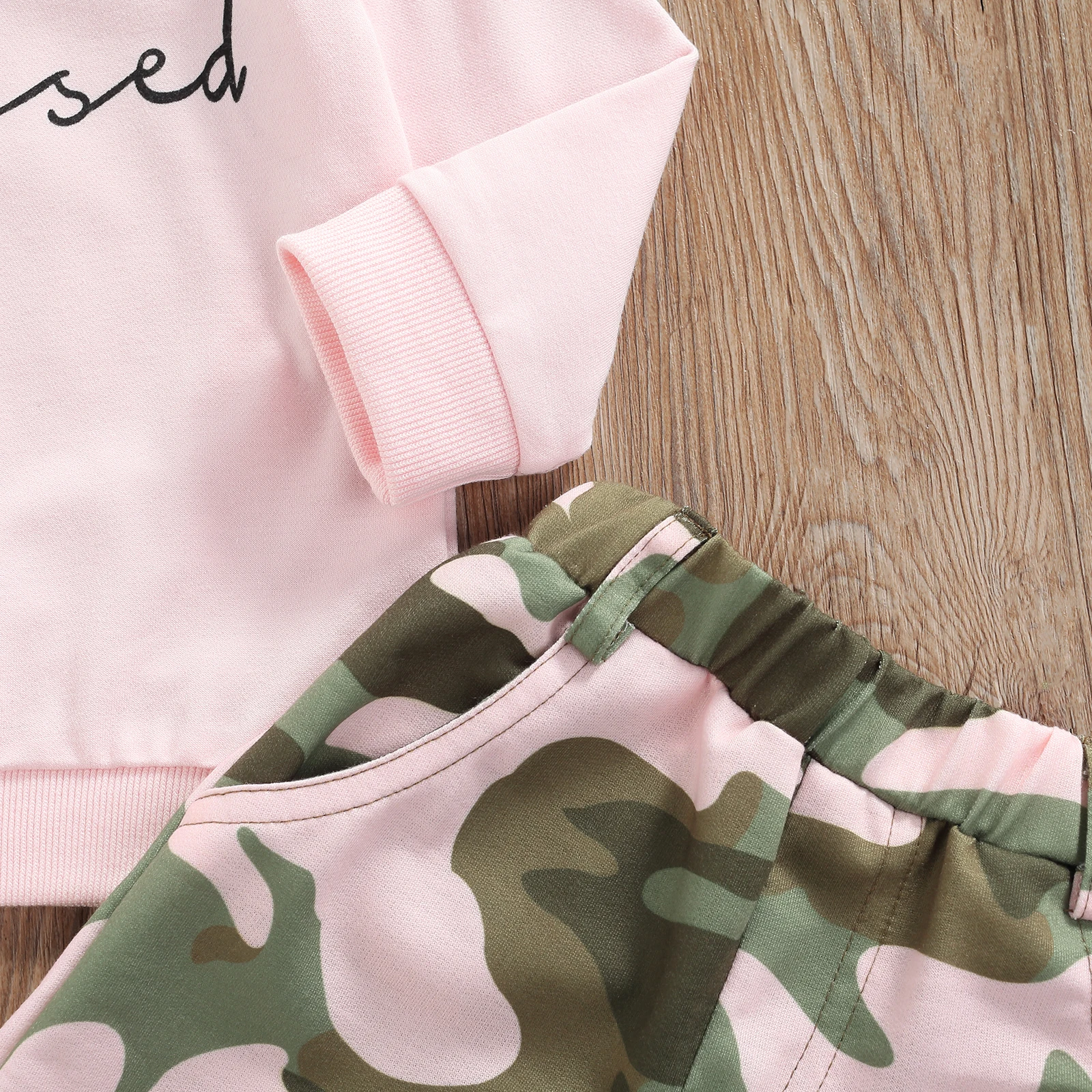 

Ma&Baby 1-6Y Toddler Kid Baby Girls Clothes Set Long Sleeve Letter Tops Camo Pants Tracksuit Autumn Spring Children Outfits DD40