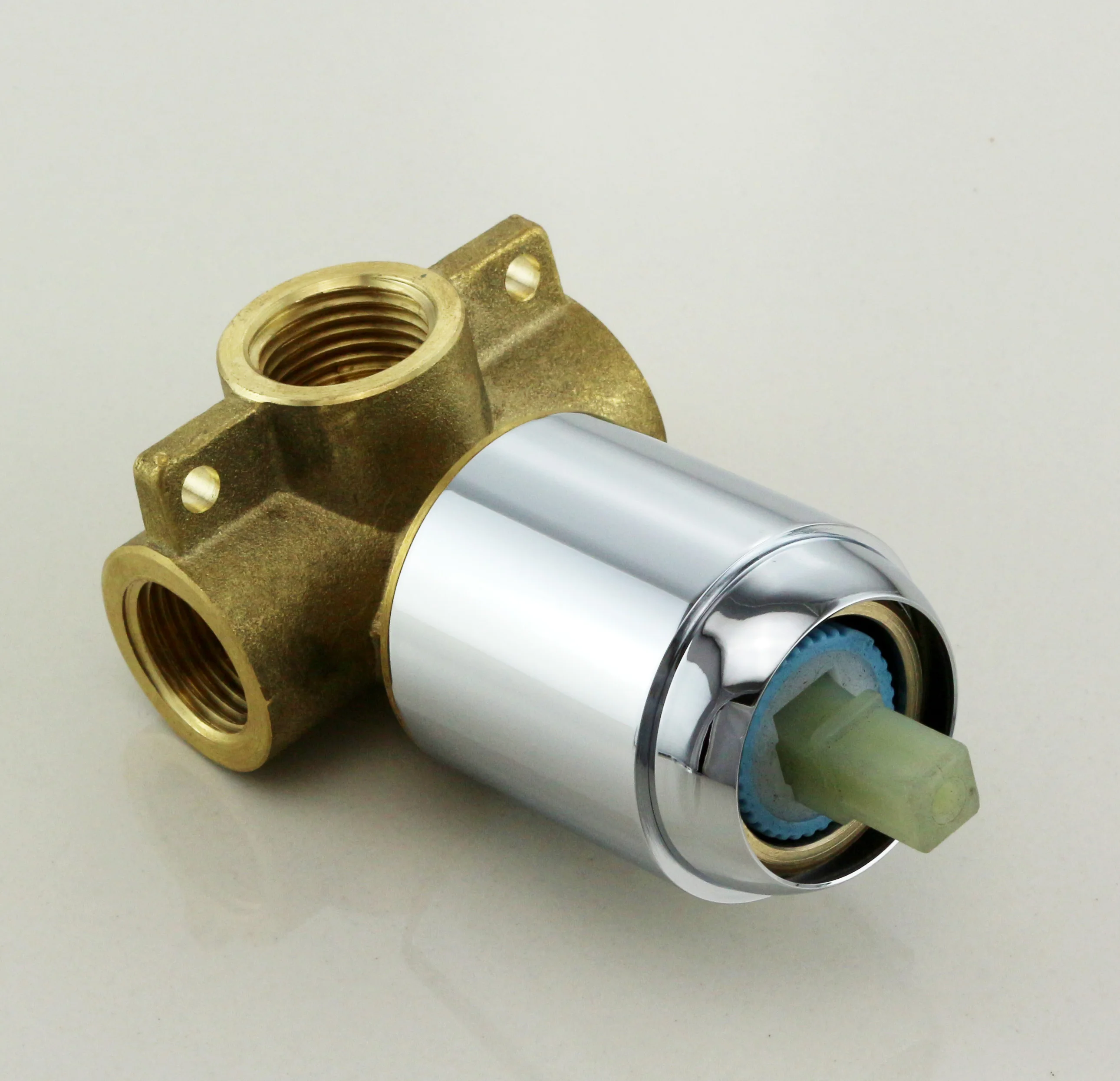 bathroom products in wall mounted faucet bath and shower mixer valve brass chrome single function actuated faucet valve 17559 free global shipping