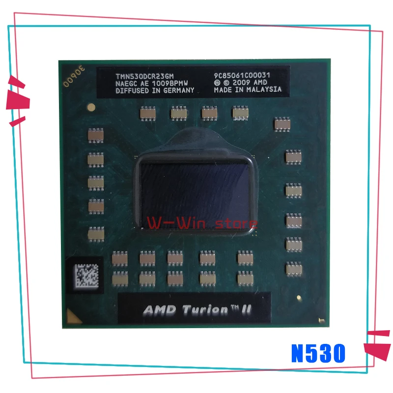 

AMD Turion II Dual-Core Mobile N530 2.5 GHz Dual-Core Dual-Thread CPU Processor TMN530DCR23GM Socket S1