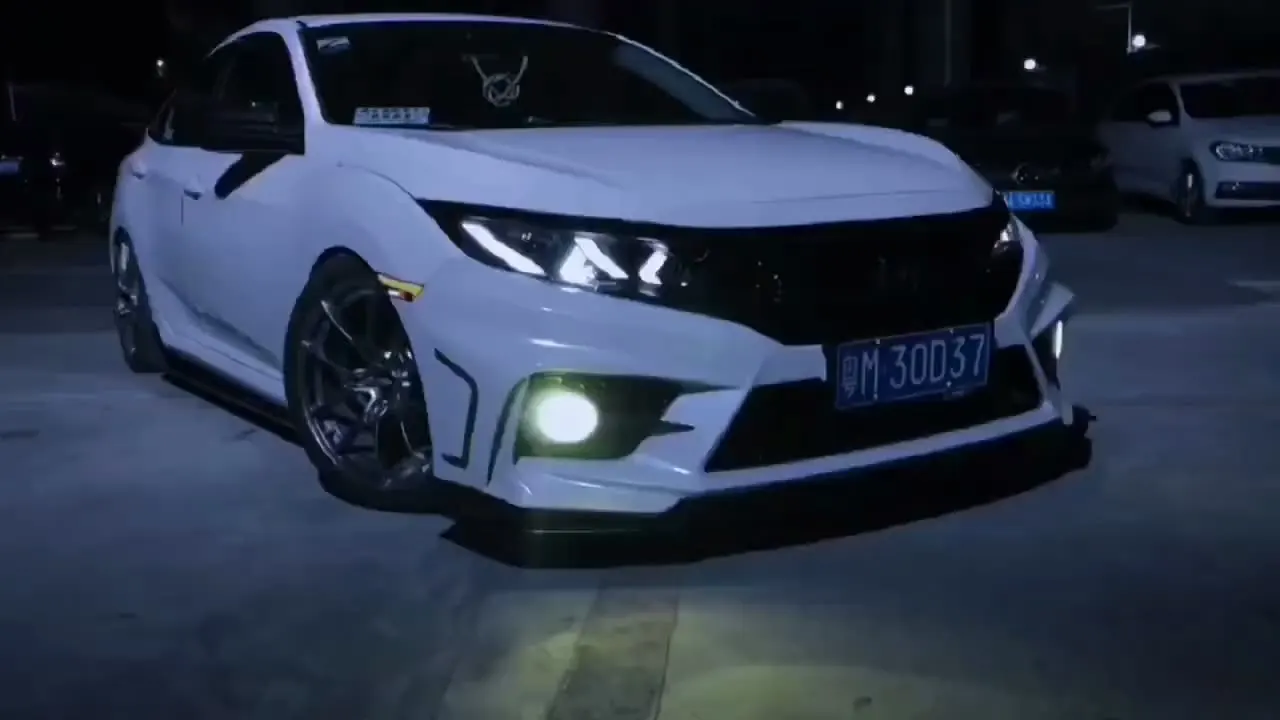 

Автомобильный кузов для 2016-2019 Honda Civic change FC-450 YOFER стиль передний бампер задний бампер Sideskirts передняя губа гриль глушитель PP