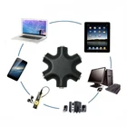 Разветвитель для стереозвука, 6 в 1, 3,5 мм