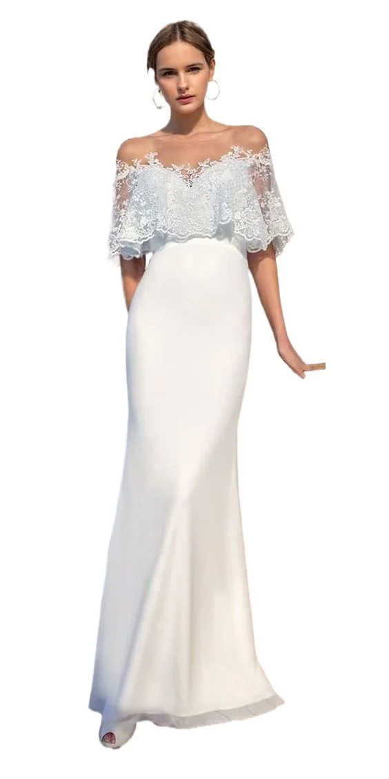 

2019 European and American New Women's Hot Sexy Lace Cappa Dress Slim Dress