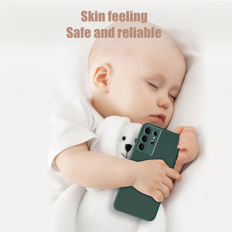 

Luxury Original Square Liquid Silicone Case For Samsung Galaxy S20 FE S20 Plus S20 Ultra S21 Plus S21Ultra Shockproof Soft Cover