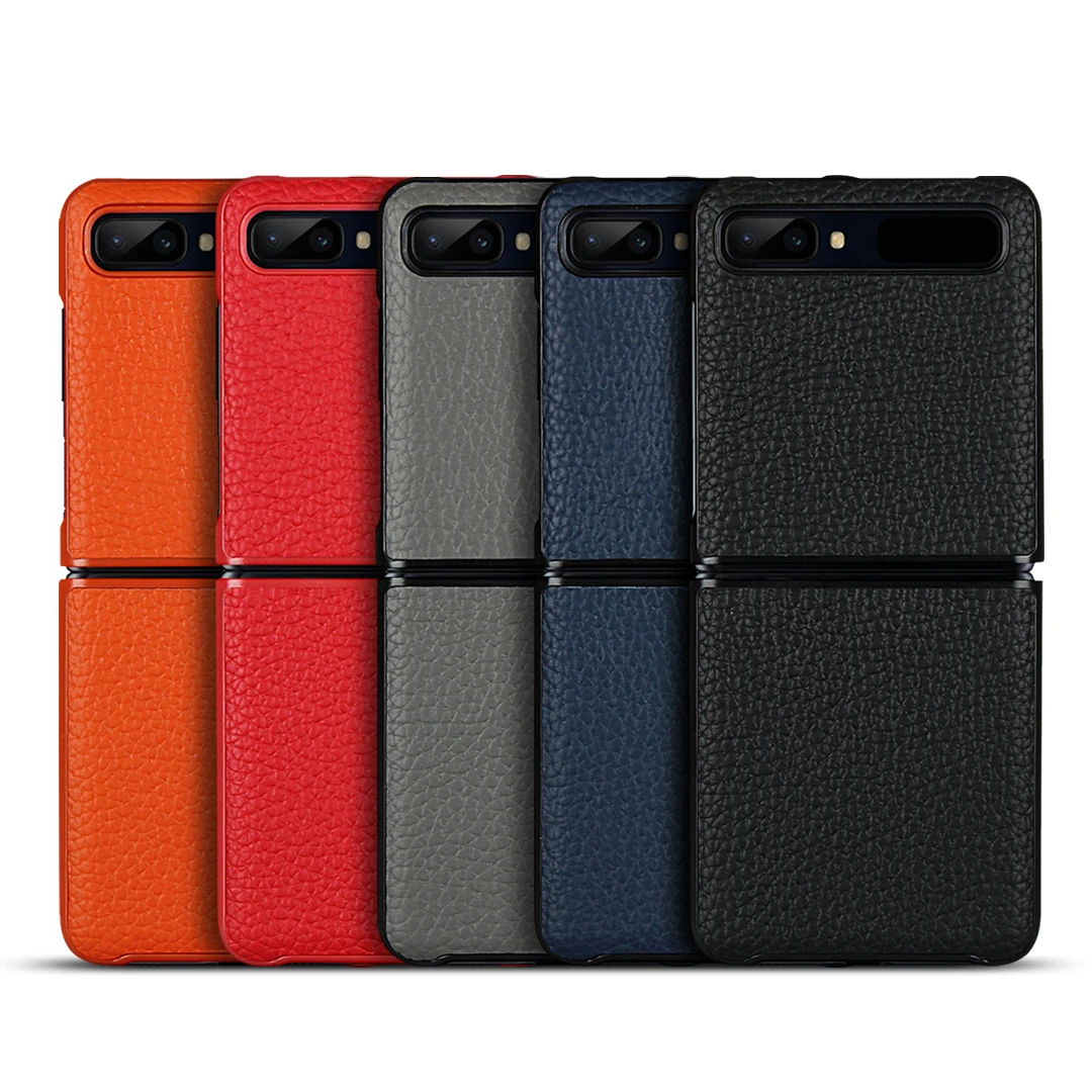 Роскошный чехол из натуральной кожи для Samsung Galaxy Z Flip 6 7 " защитный Ультратонкий