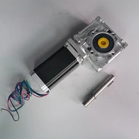 ratio 101 worm gearbox rv040 speed reducer 18mm output nema34 stepper motor 6a 150mm 12nm 1700oz in convert 90 degree