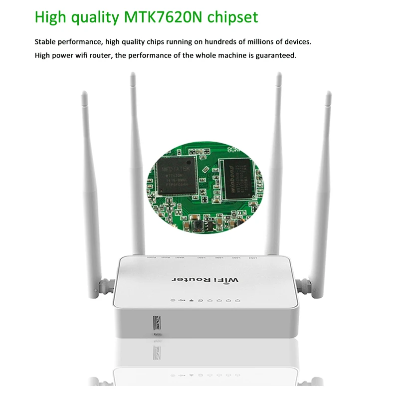 Беспроводной Wi Fi роутер ZBT WE1626 300 Мбит/с 2 4 ГГц стабильный беспроводной поддержка 3G