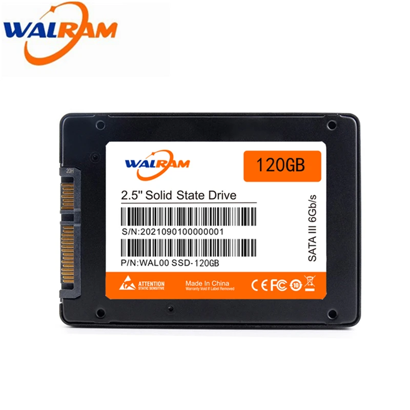 Твердотельный накопитель WALRAM SSD 120 ГБ 240 ГБ 128 ГБ 256 ГБ 512 ТБ 60 Гб HDD 2,5 Sata 3 жесткий диск для ноутбука и настольного ПК 120 ГБ 240 ГБ