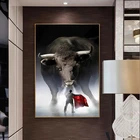 Алмазная 5D картина сделай сам с испанским быком, Набор для вышивки крестиком, животные, мозаика стразы, картина, вышивка, домашний декор