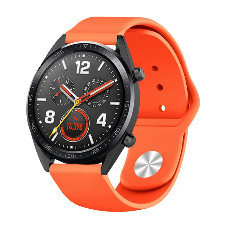 Силиконовый ремешок 22 мм для huawei Watch GT 2 Pro ремешки для samsung Galaxy Watch 46 мм Шестерня S3 сменные браслеты аксессуары# b