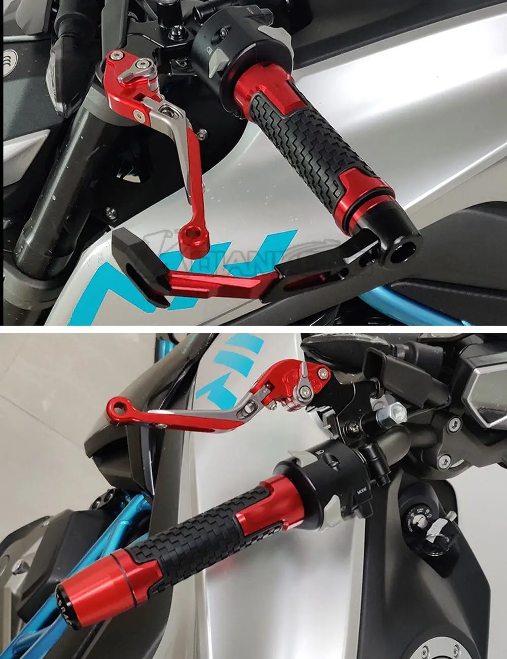 Мотоциклетные аксессуары V-открытый 22 мм 7/8 дюйма рукоятка на руль ручные захваты