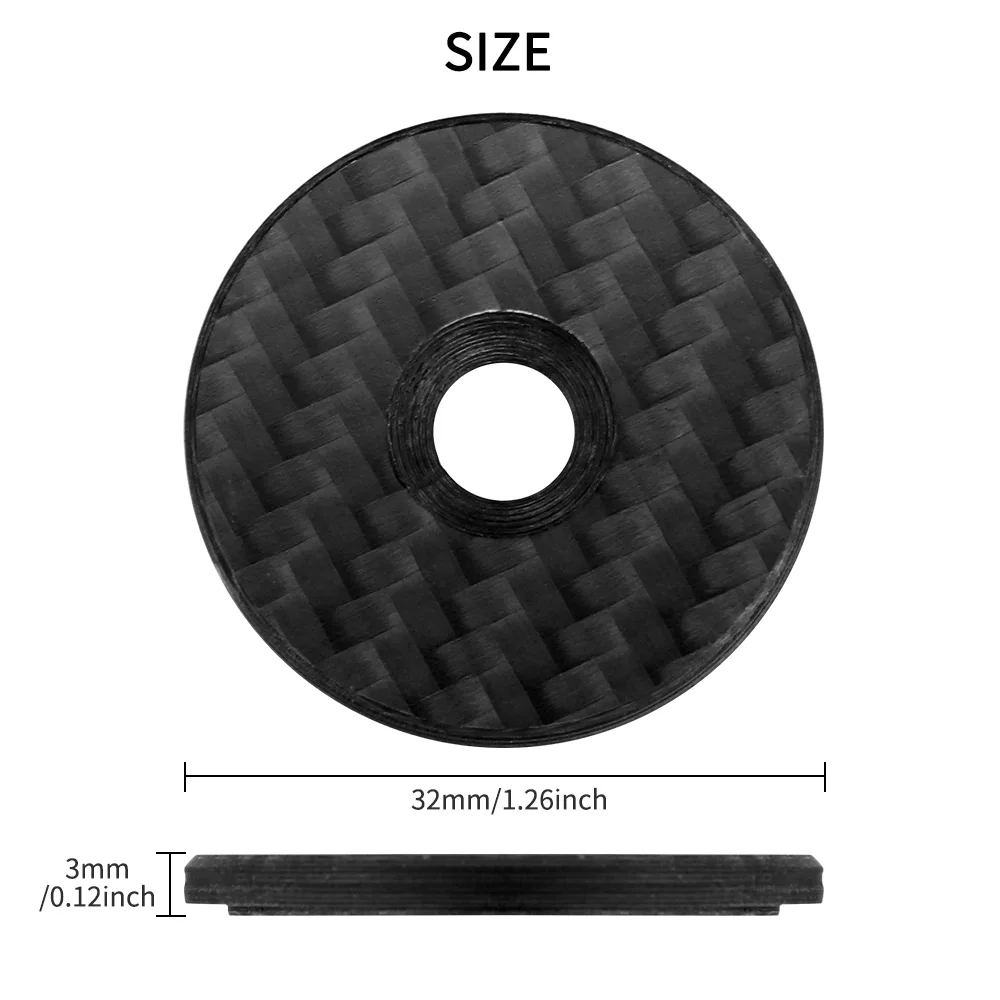 

Bicycle Stem Top Cap Headset Cover Apply To 32*3mm Front Fork Head Tube Outdoor Cycling Parts Carbon Fiber Bike Stem Cap
