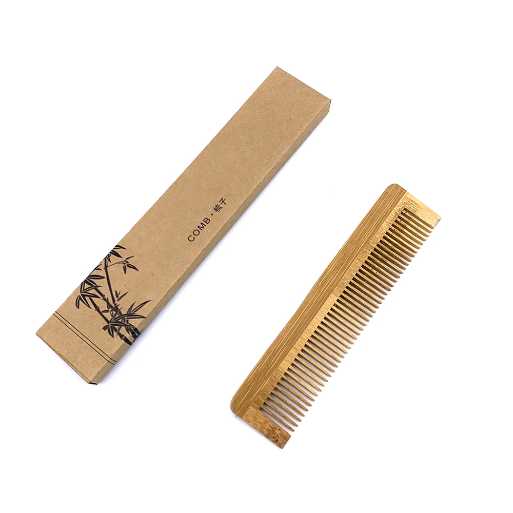 

2Pcs Natural Eco Biodegradable Bamboo Comb Massage Hair Vent Brush Brushe Hair Care and Beauty Massager Wholesale Hair Care comb