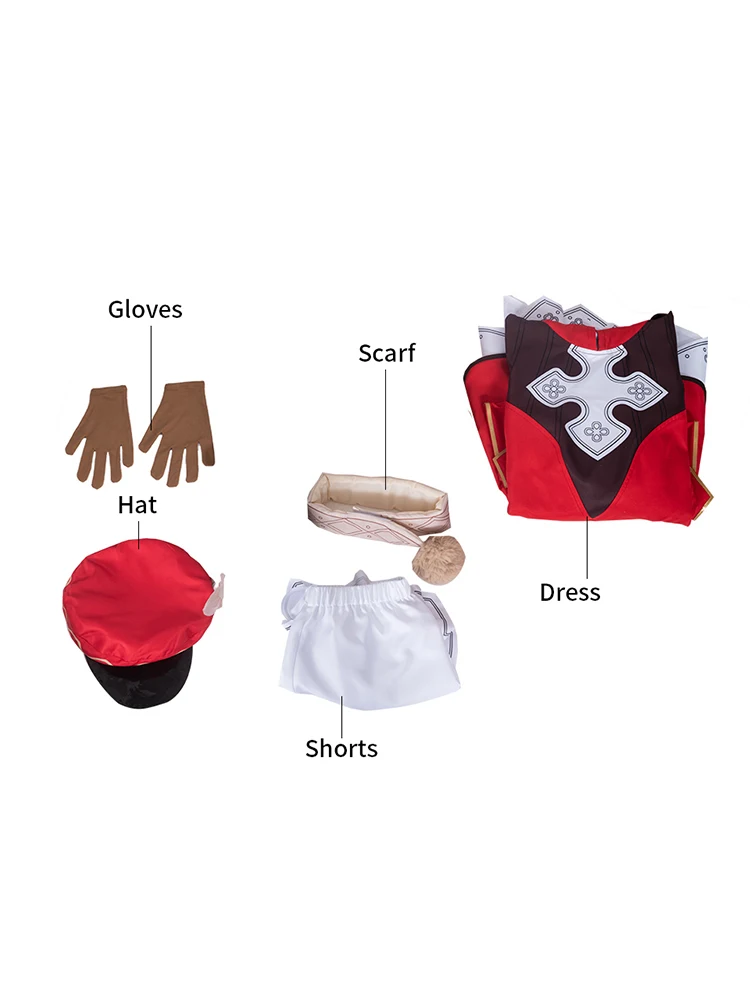 

Game Genshin Impact Cosplay Klee Cosplay Costume Anime KLee Costume Halloween Outfit Fancy Dress Custom Made Women Dress