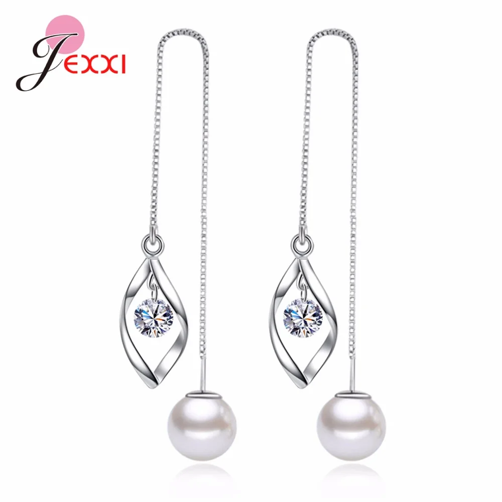

Best Deal Freshwater Pearl Solid 925 Silver Water Drop Earring For Women Fashion Party Date Jewelry Tassel Dangle Earrings