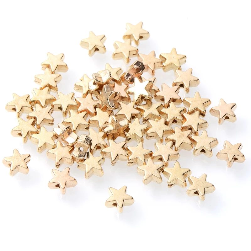 

3x6mm 100Pcs/Lot Acrylic CCB Beads Star Shape Loose Spacer Beads for DIY Bracelet Jewelry Making Findings Accessories