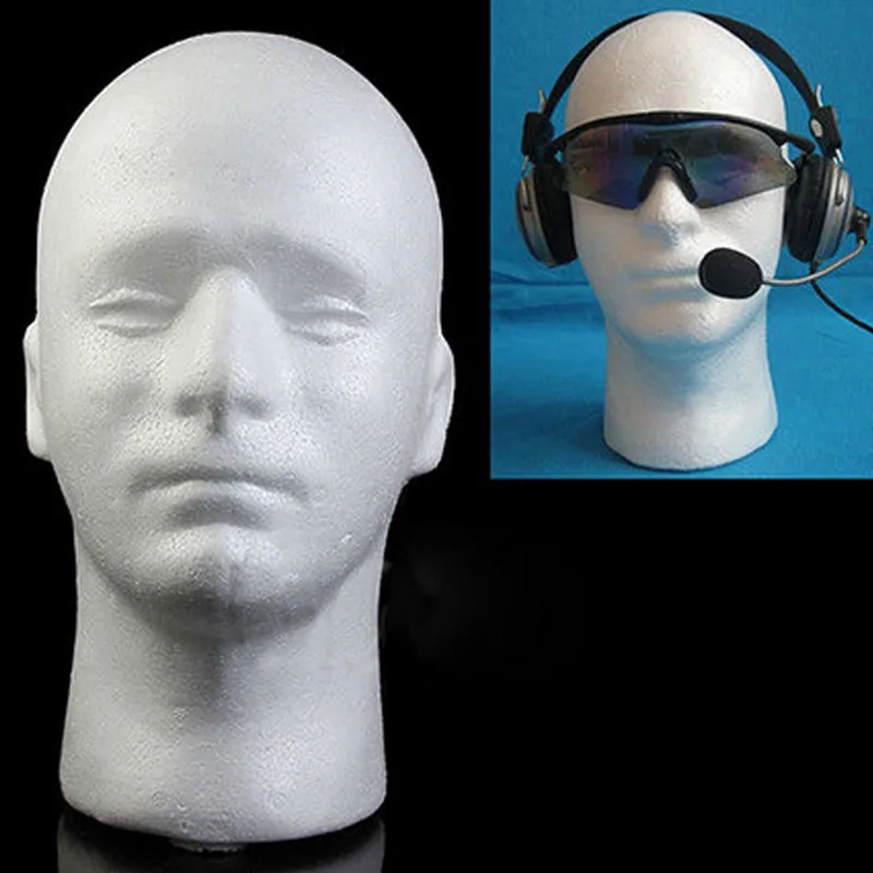 Новинка мужская шапка для волос из пенопласта белая черная головной убор модель