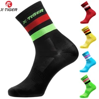 x tiger 4 pairslot professional cycling socks men women road bicycle socks outdoor brand racing bike compression sport socks