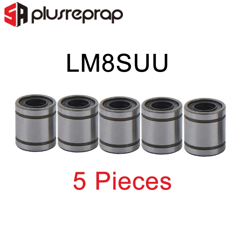 5 шт. LM8SUU 8 мм 8x15x17 мм Линейный шарикоподшипник для Reprap 3d Принтер Комплект деталей