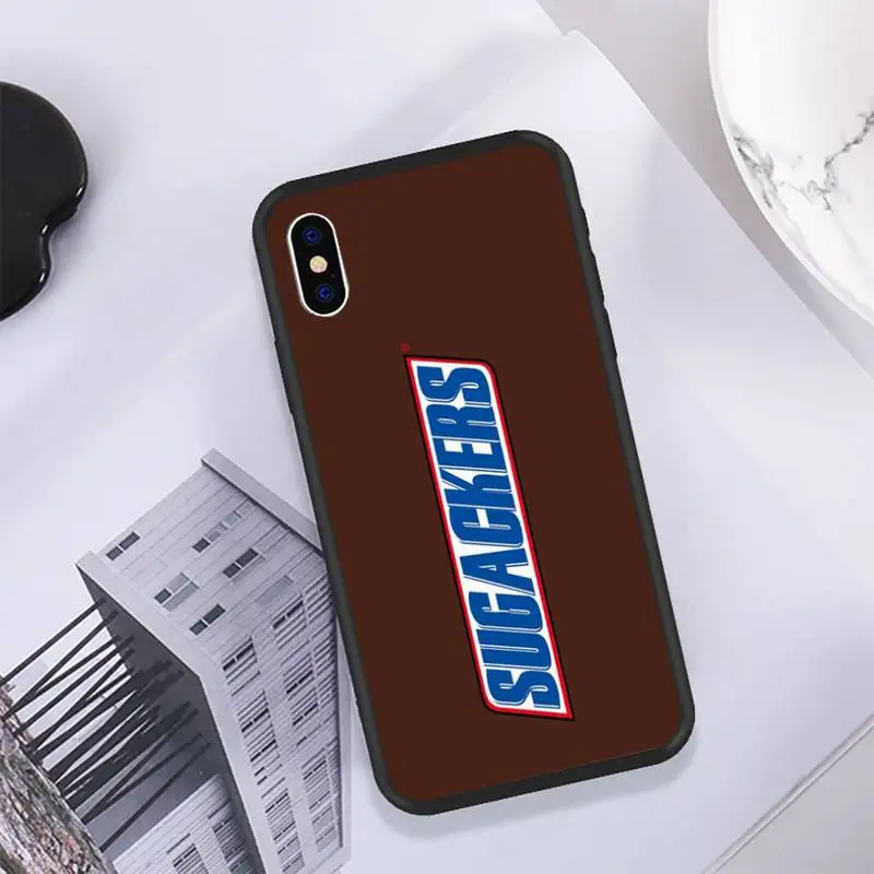 

Tasty Snacks Phone Case For IPhone 11 12 Pro Max 6 6s 7 8 Plus XS XR 12mini SE 2020 Black Soft TPU Cover Silicone Coque