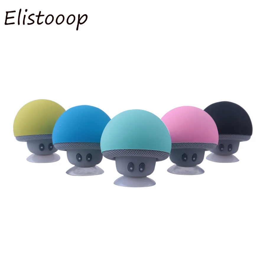 Беспроводной Bluetooth мини динамик Гриб водонепроницаемый силиконовый всасывающий