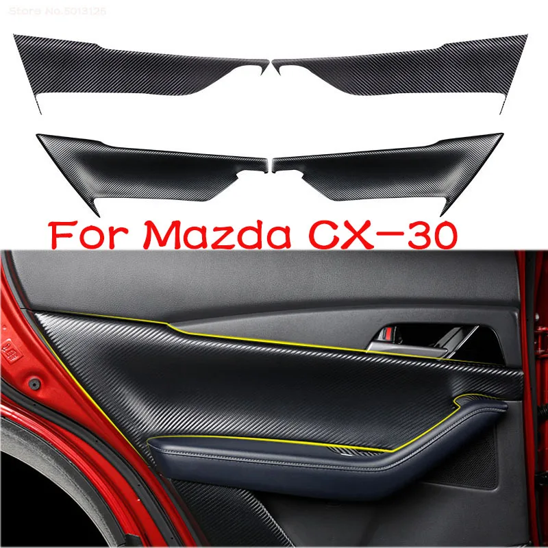 

Car Leather Door Panel Armrest Foreskin Cover For Mazda CX30 CX-30 2020 2021 2022 Car Interior Door Panels Guards Accessories