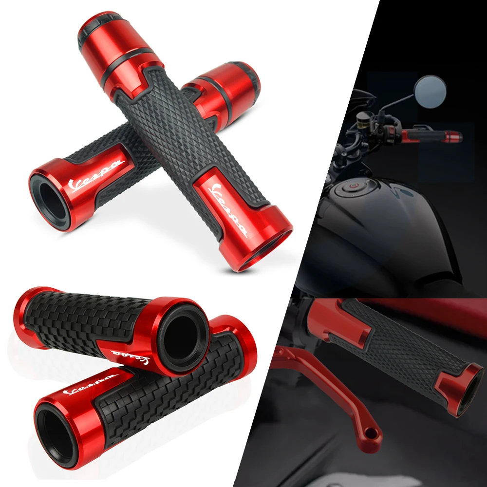 

Motorcycle Accessories 7/8" Handlebar Grip Hand Grips Scooter Handle Bar For Piaggio Vespa GTS LX LXV 50 125 150 250 300 300ie