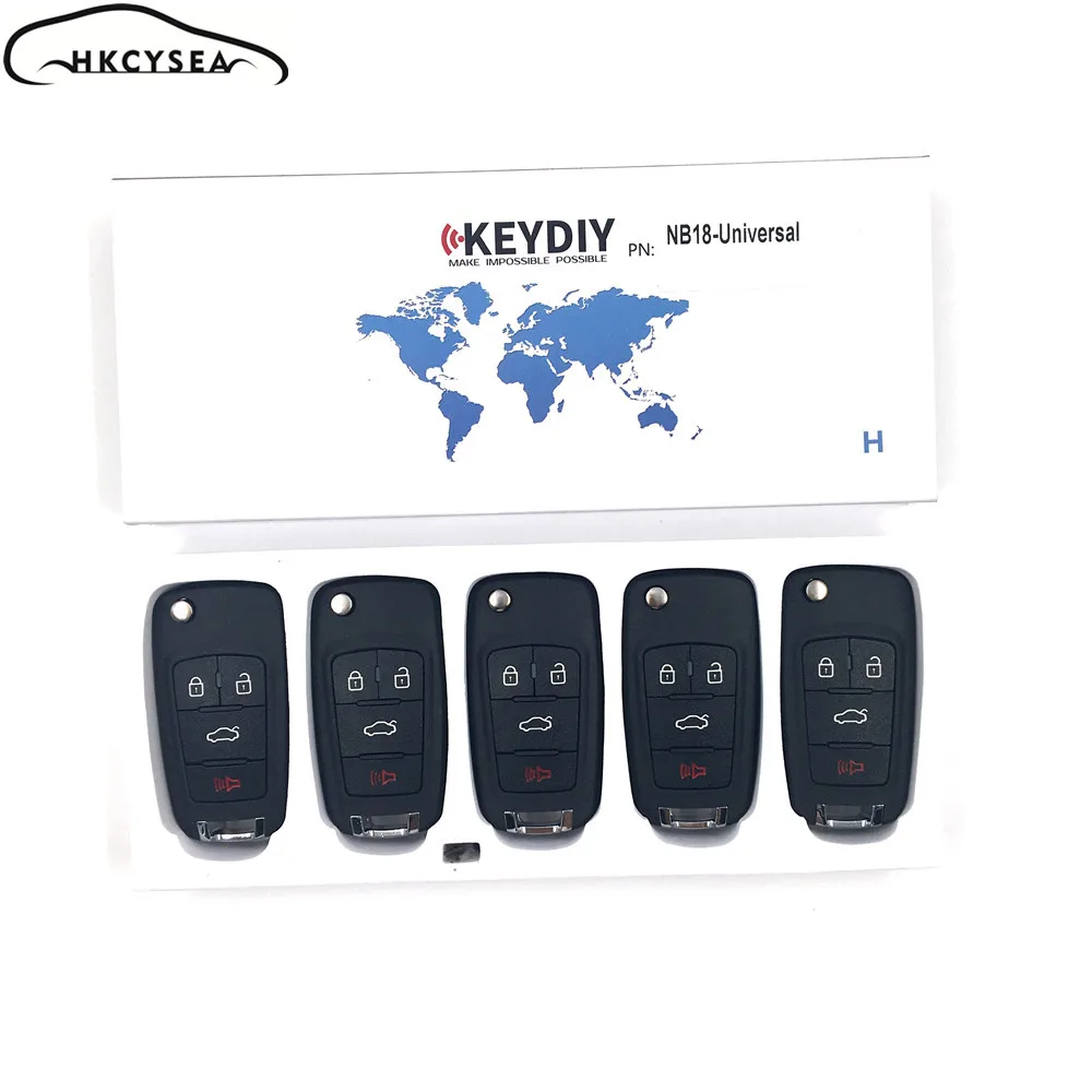 HKCYSEA 5 шт./лот KEYDIY NB18 Универсальный многофункциональный дистанционный ключ для