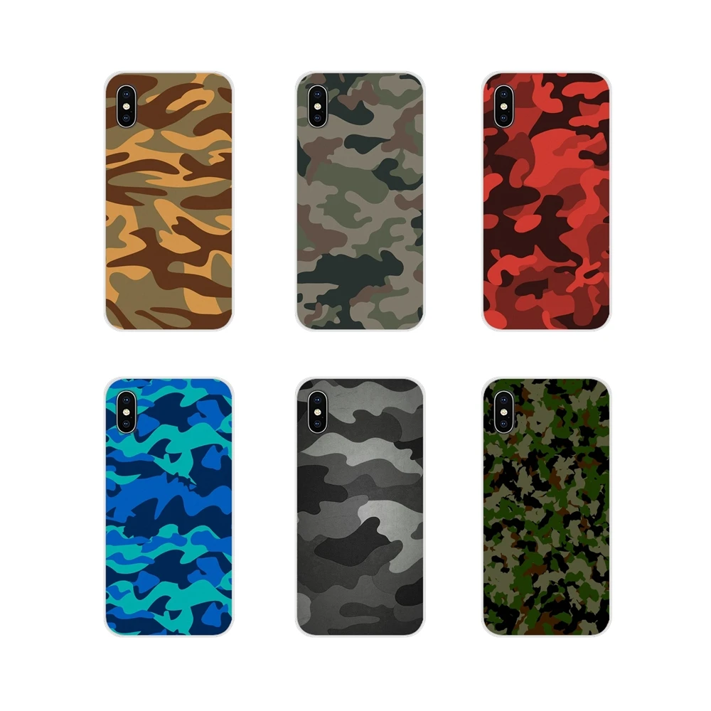 Camouflage Pattern Camo military Army For Xiaomi Redmi 4A S2 Note 3 3S 4 4X 5 Plus 6 7 6A Pro Pocophone F1 Transparent TPU Cover | Мобильные